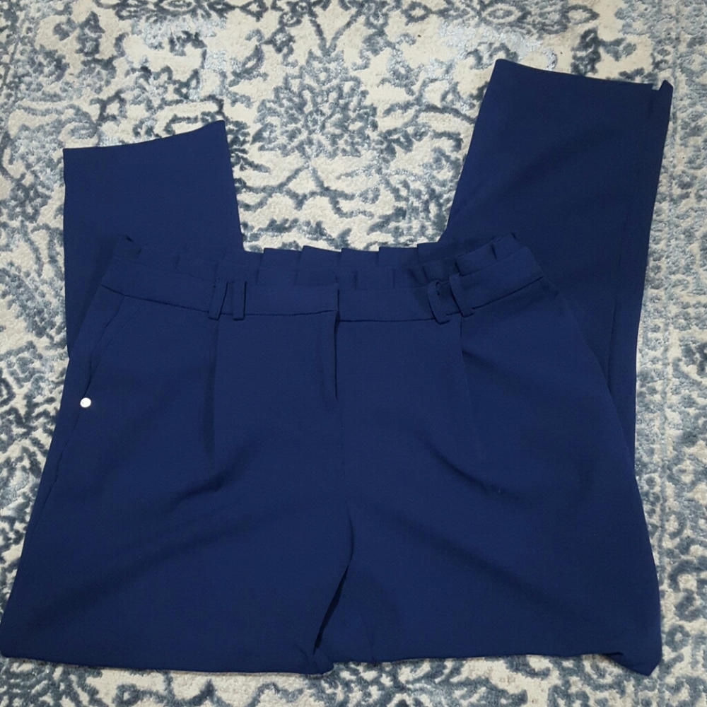 Anne Klein Blue Dress Pants Women Size 6